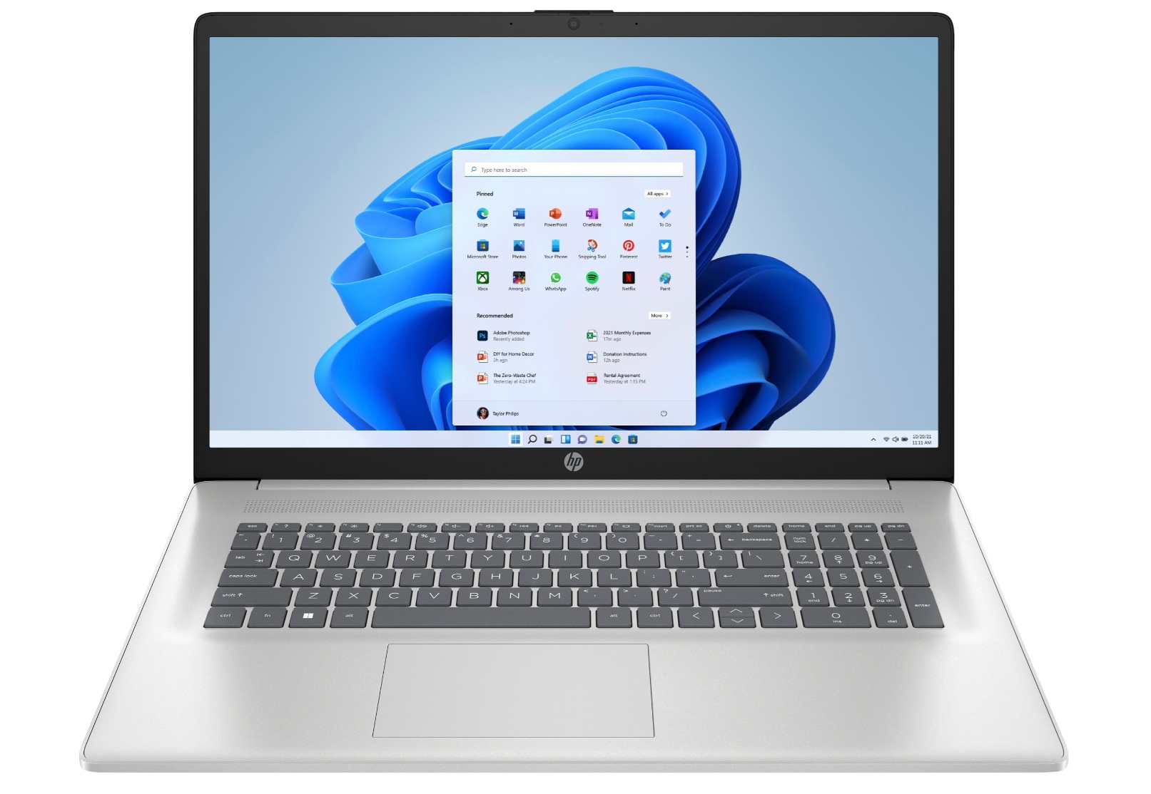 HP 17-cn4006nw 17.3 FHD Intel Core 7-150U/16GB/1TB/Intel Graphics/WIN11 Home/Silver/1Y Warranty - HP