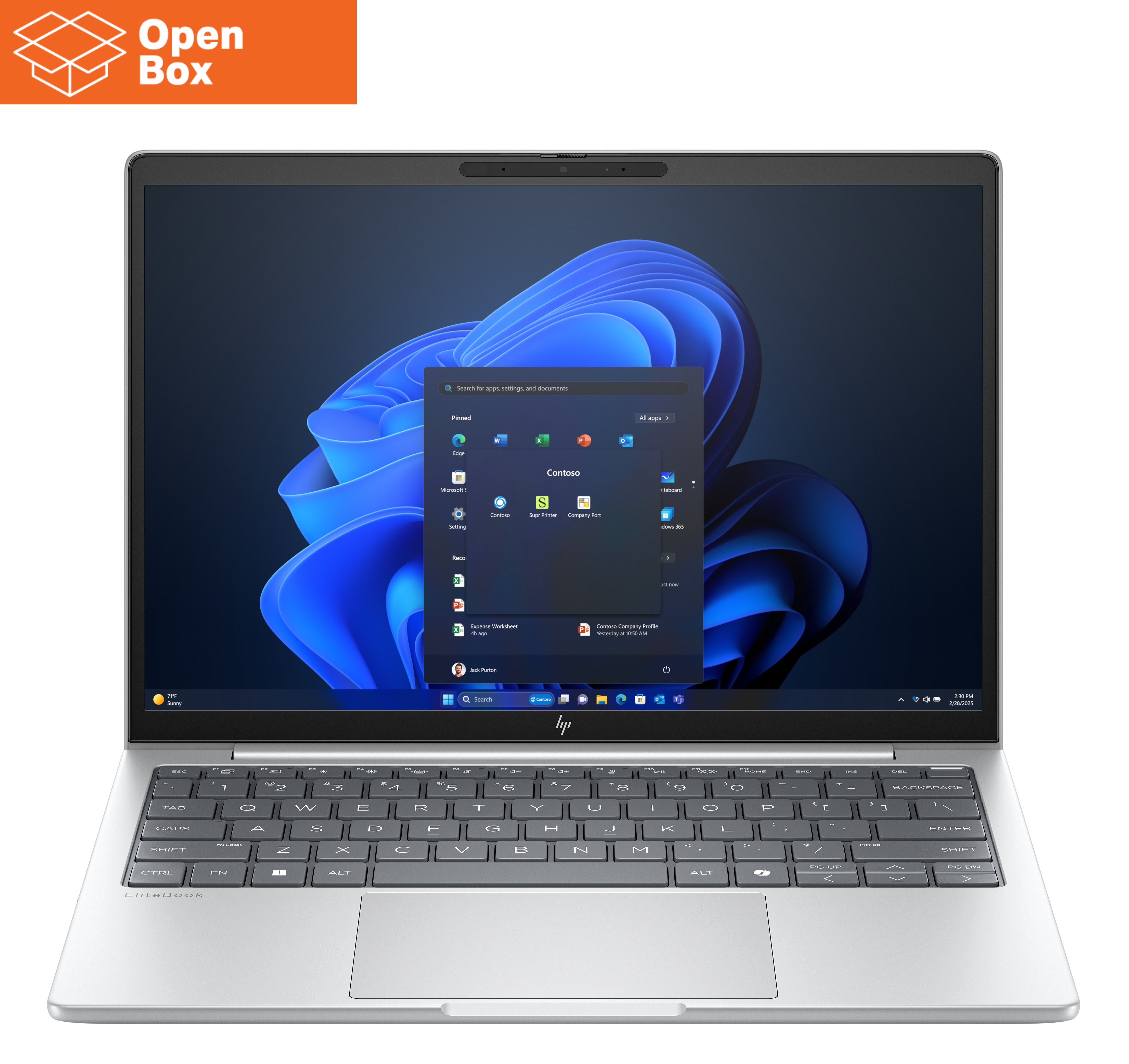 HP EliteBook 8 G1i 13 - OPENBOX - Ultra 5-225U, 16GB, 512GB SSD, 13.3 WUXGA 300-nit AG, 5MP IR cam, WWAN-ready, Smartcard, FPR, US backlit keyboard, 62Wh, Win 11 Pro, 3 years