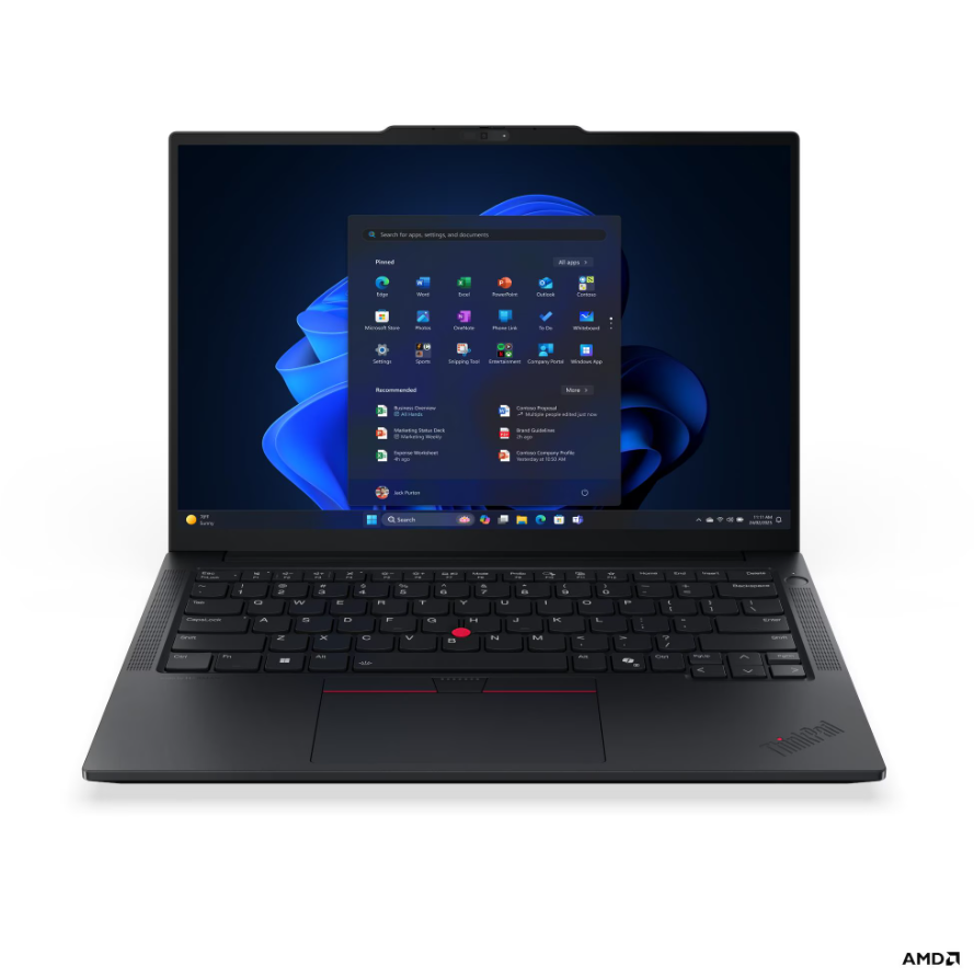 Lenovo ThinkPad E14 G8 AMD - Black - 14 " - IPS - WUXGA - 1920 x 1200 pixels - Anti-glare - AMD Ryzen AI 7 - 345 - 16 GB - SODIMM DDR5 - Solid-state drive capacity 512 GB - AMD Radeon 820M Graphics - Windows 11 Pro - 802.11be - Bluetooth version 5.4 - Key
