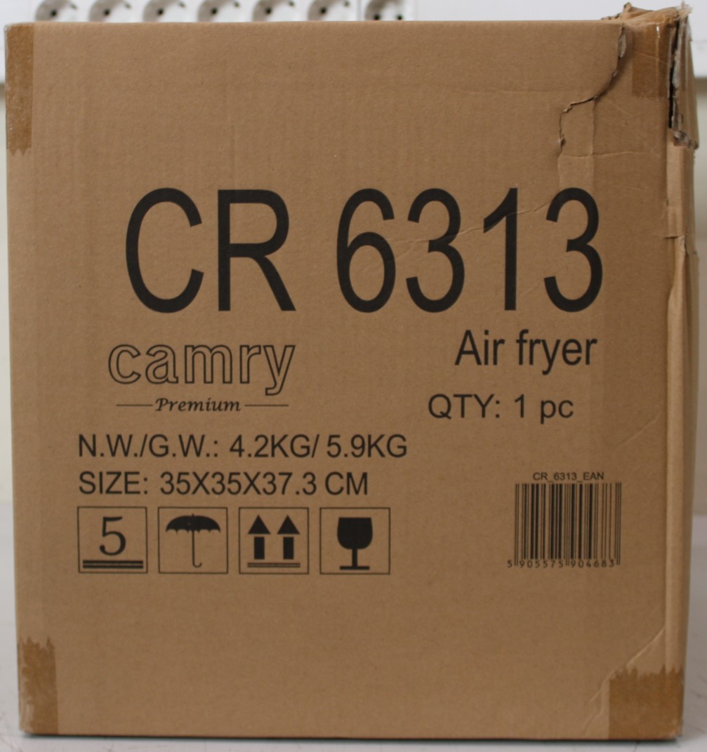 SALE OUT. Camry CR 6313 Airfryer Oven, 12 programs, Capacity 5l, White - Camry Airfryer Oven - CR 6313 - Power 2000 W - Capacity 5 L - Convection - White - DAMAGED PACKAGING - 24 month(s)