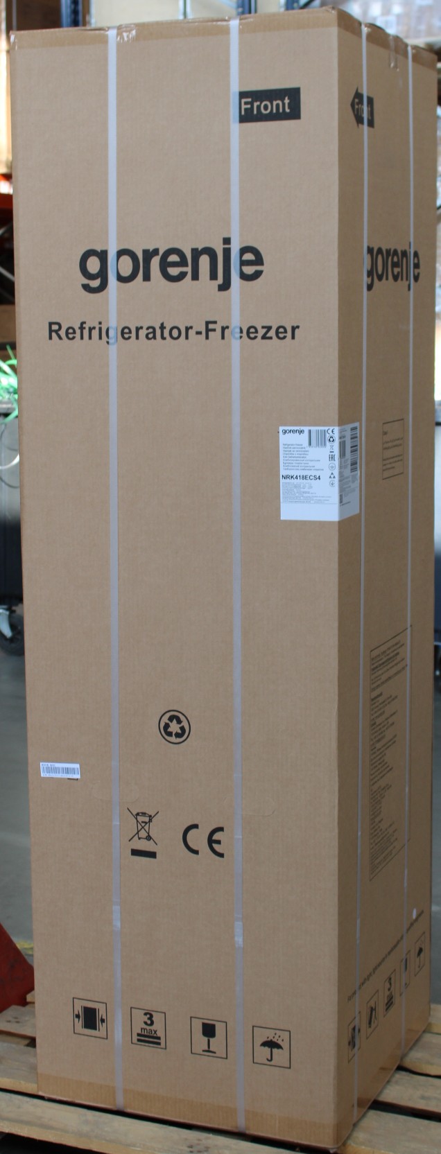 SALE OUT. Gorenje NRK418ECS4 Refrigerator, E, Free standing, Combi, Height 182.4 cm, Net Fridge 171 L, Net Freezer 85 L, Grey - SALE OUT. - SALE OUT. Gorenje Refrigerator - NRK418ECS4 - Energy efficiency class E - Free standing - Combi - Height 182.4 cm |
