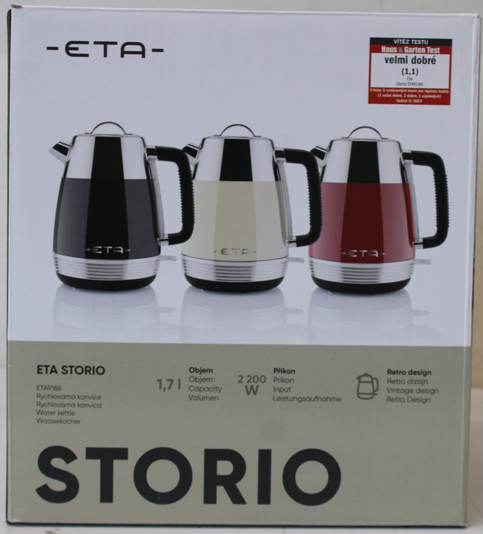 SALE OUT. ETA ETA918690040 Storio Kettle, Power 2150 W, Capacity 1.7 L, Stainless steel, Beige - SALE OUT. ETA - Storio Kettle - ETA918690040 - Standard - 2150 W - 1.7 L - Stainless steel - 360° rotational base - Beige - USED