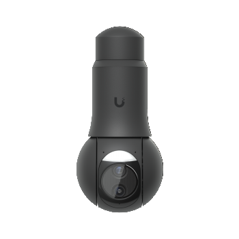 Ubiquiti UVC-G6-PTZ-B All-weather, 4K dual-lens camera with 10x hybrid zoom, 1/1.8" 8MP image sensor, Multi-TOPS AI Engine, and ultra-low latency pan-tilt-zoom control for motion tracking