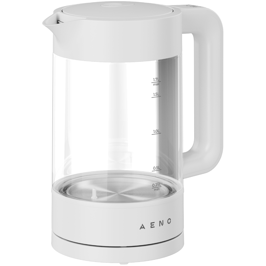 AENO EK5 Electric Kettle, 1.7L, Temp Control 40-100°C, Strix, White