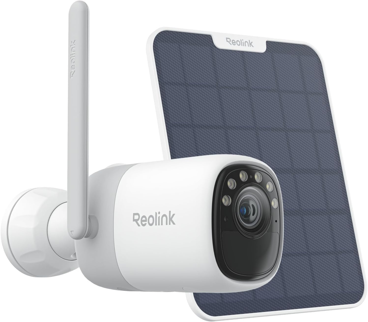 Reolink - Wireless Pan & Tilt Long Lasting Solar/Battery Camera with Spotlights - Altas Series B630 with Solar Panel - Bullet - 4 MP - 4mm/F1.0 - Micro SD, Max. 512 GB