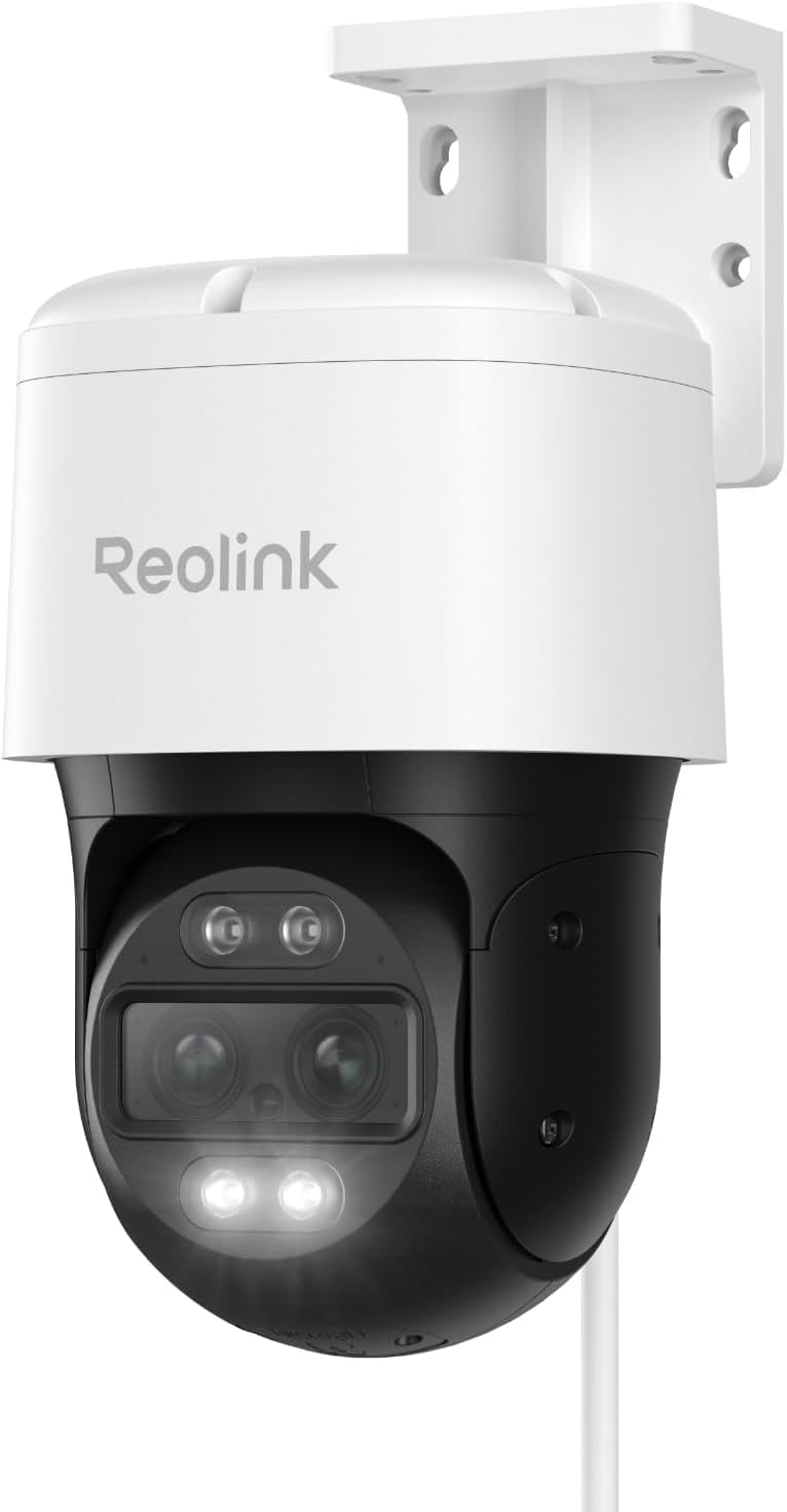 Reolink 4K Dual-Lens PoE Camera with Auto Tracking - TrackMix PoE - PTZ - 8 MP - 2.8mm/F1.6 - IP65 - H.264, H.265 - Micro SD, Max. 512 GB