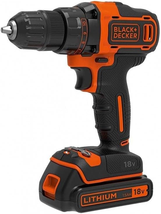 BLACK & DECKER - 18V , 2x1.5 Ah Cordless drill driver - BDCDD186KB-QW