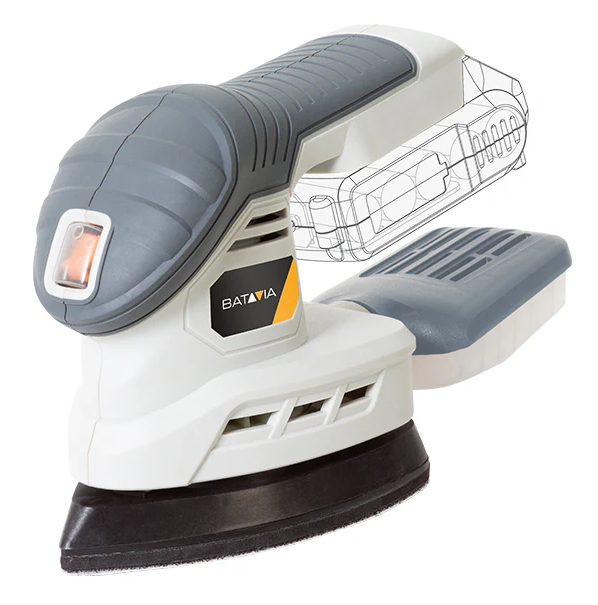 Batavia B.V. - Cordless Detail Sander, Without battery and charger - 18V