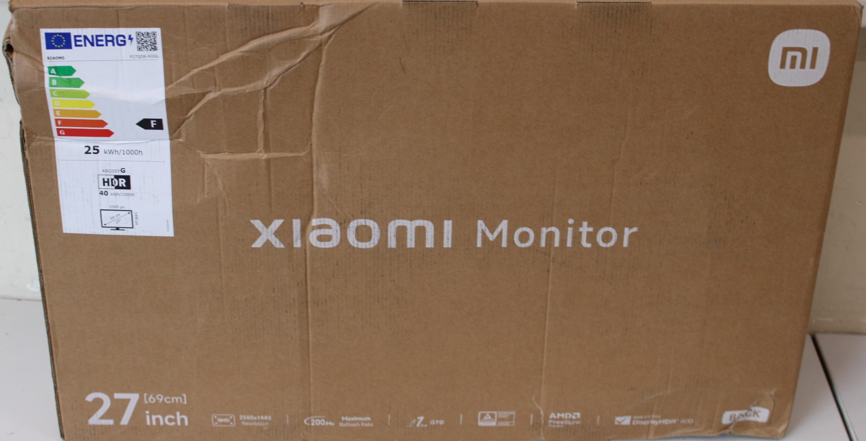 SALE OUT. Xiaomi 2K Gaming Monitor G27Qi 2026 - SALE OUT. - Xiaomi - 2K Gaming Monitor G27Qi 2026 - 27 " - IPS - 16:9 - 200 Hz - 1 ms - 2560 x 1440 pixels - HDMI ports quantity 2 - Black - Warranty 24 month(s) - DAMAGED PACKAGING