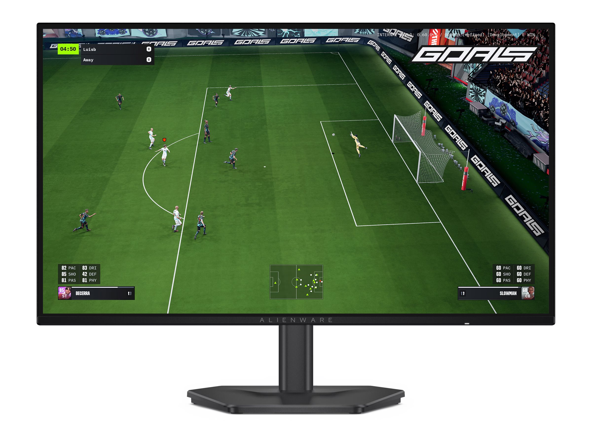 Dell - AW2726DL - 27 " - IPS - QHD - 16:9 - 280 Hz - 1 ms - 2560 x 1440 pixels - 400 cd/m² - Black