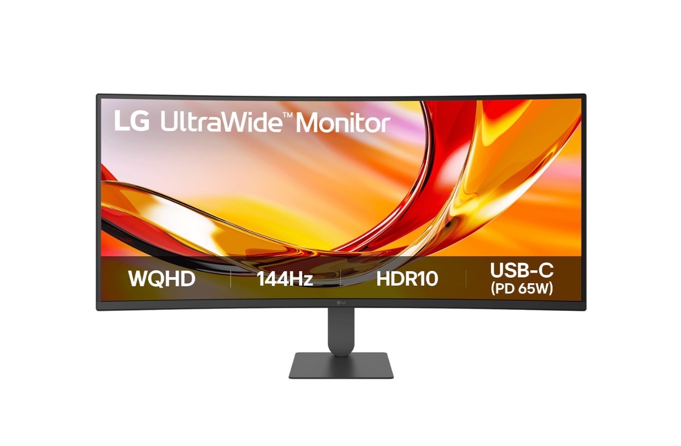 LG - 34U640B-B UltraWide - 34 " - VA - WQHD - 21:9 - 144 Hz - 5 ms - 3440 x 1440 pixels - 300 cd/m² - HDMI ports quantity 2