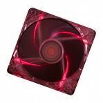 CASE FAN 120MM TRANSP 3PIN+4P/RED 12V XF046 XILENCE