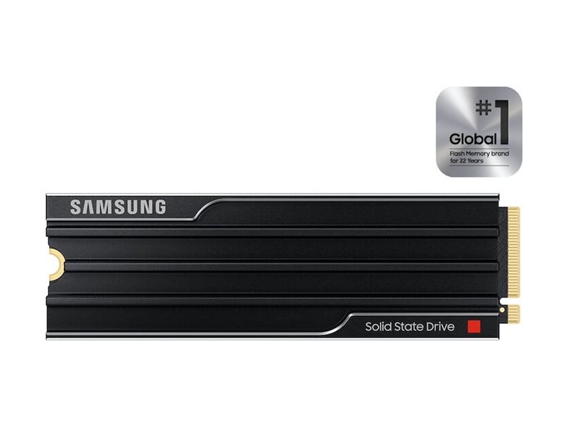 Samsung SSD - 9100 PRO With Heatsink - 8000 GB - SSD form factor M.2 2280 - Solid-state drive interface PCIe 5.0 x4, NVMe 2.0 - Read speed 14800 MB/s - Write speed 13400 MB/s