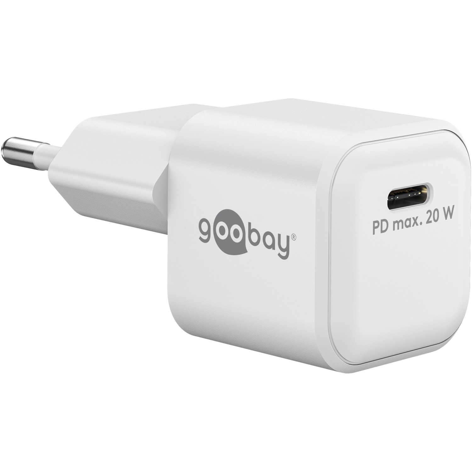 Goobay 20 W USB-C PD GaN Fast Charger Nano - USB-C