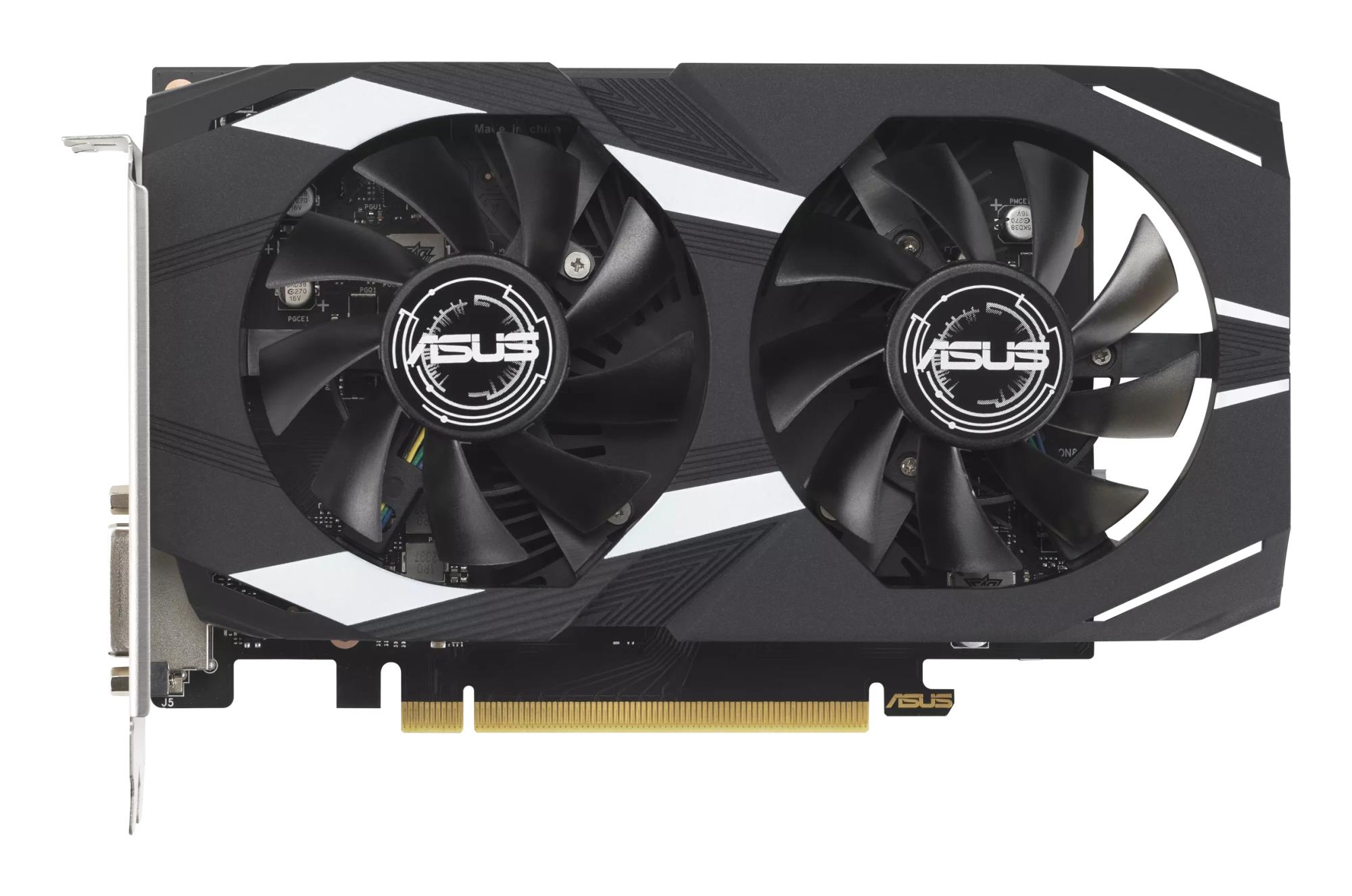Graphics Card|ASUS|NVIDIA GeForce RTX 3050|6 GB|GDDR6|96 bit|PCIE 4.0 16x|Dual Slot Fansink|1xDVI-D|1xHDMI|1xDisplayPort|DUAL-RTX3050-O6G