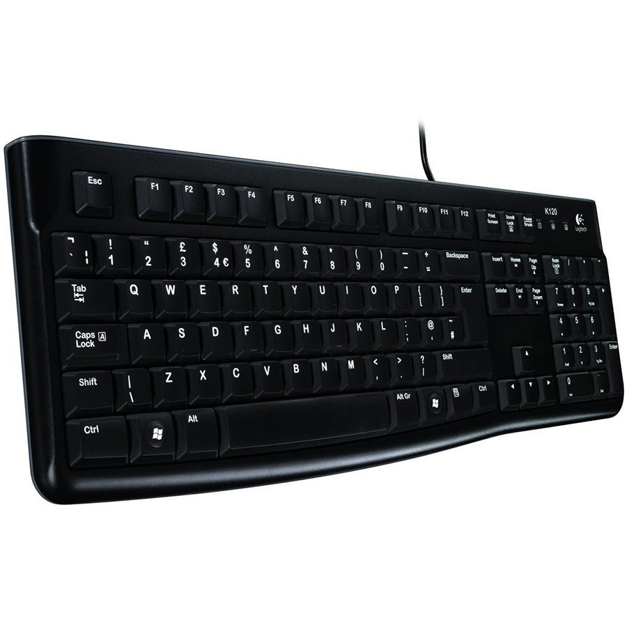 LOGITECH Corded Keyboard K120 - EMEA Business - UK layout