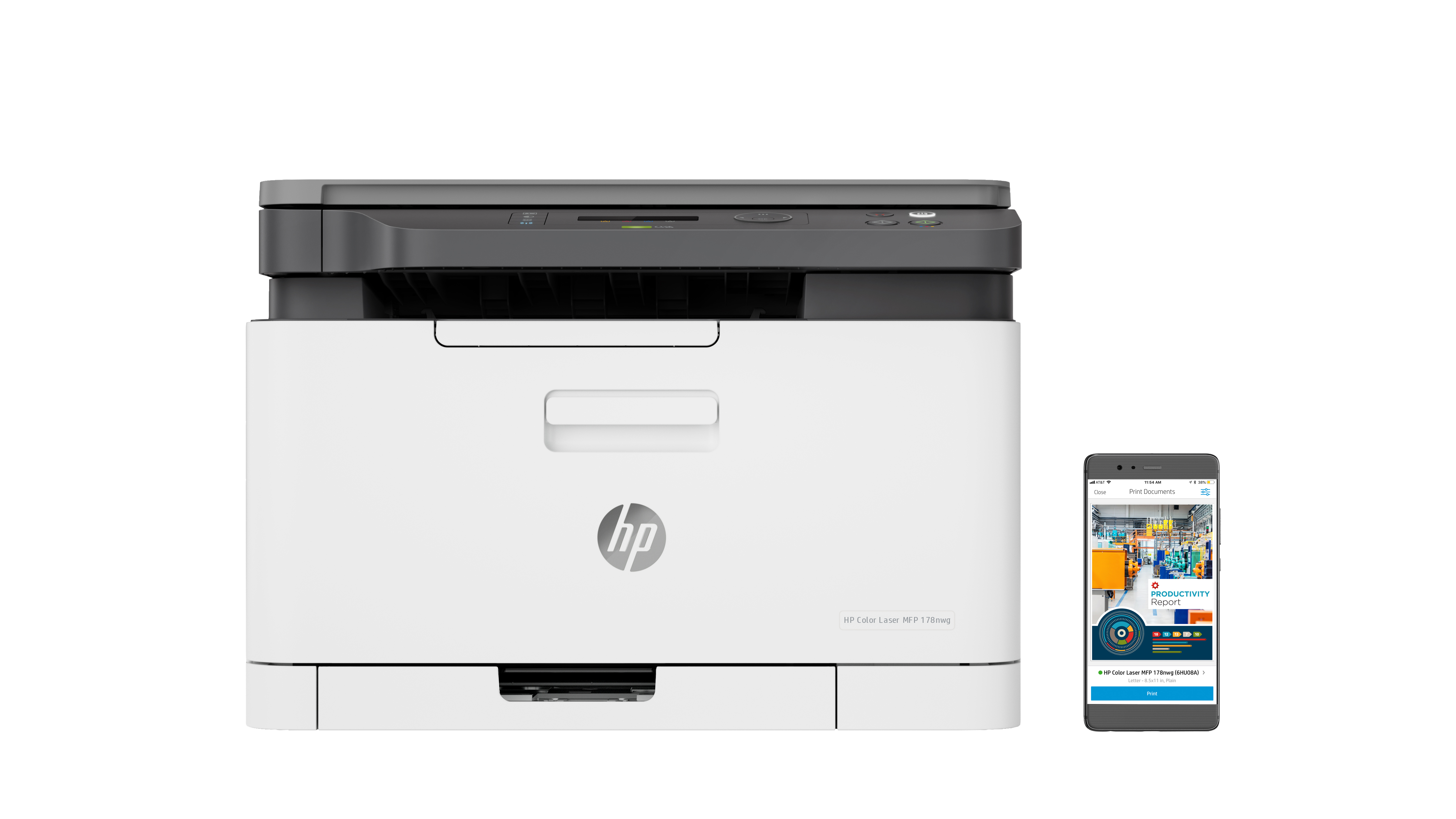 HP Color LaserJet 178nw AIO All-in-One Printer - A4 Color Laser, Print/Copy/Scan, LAN, WiFi, 18ppm, 100-500 pages per month (replaces M183fw)