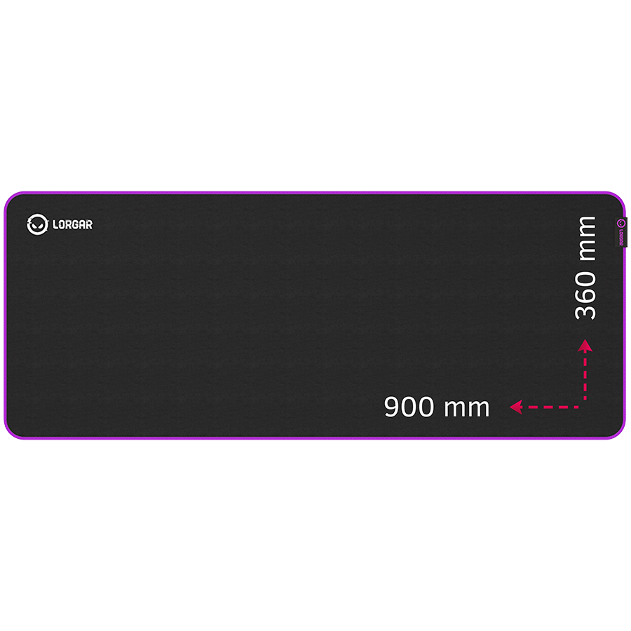 LORGAR Gaming Mouse Pad Main 319 Speed Black/Purple