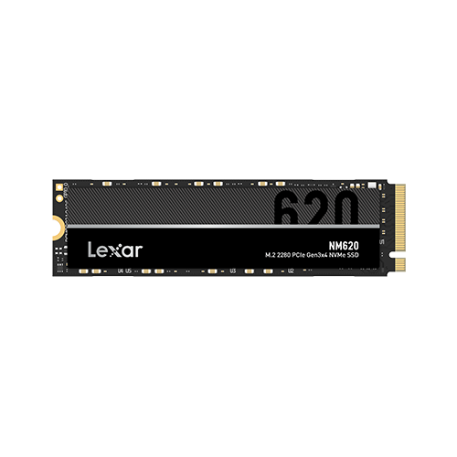 Lexar - M.2 NVMe SSD - NM620 - 2000 GB - SSD form factor M.2 2280 - Solid-state drive interface PCIe Gen3x4 - Read speed 3300 MB/s - Write speed 3000 MB/s
