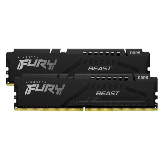 Kingston - Fury Beast RGB - 32 Kit (16GBx2) GB - DDR5 - 5600 MHz - PC/server - Registered No - ECC No