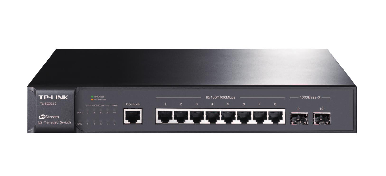 Switch|TP-LINK|Omada|TL-SG3210|Type L2|8x10Base-T / 100Base-TX / 1000Base-T|2xSFP|TL-SG3210