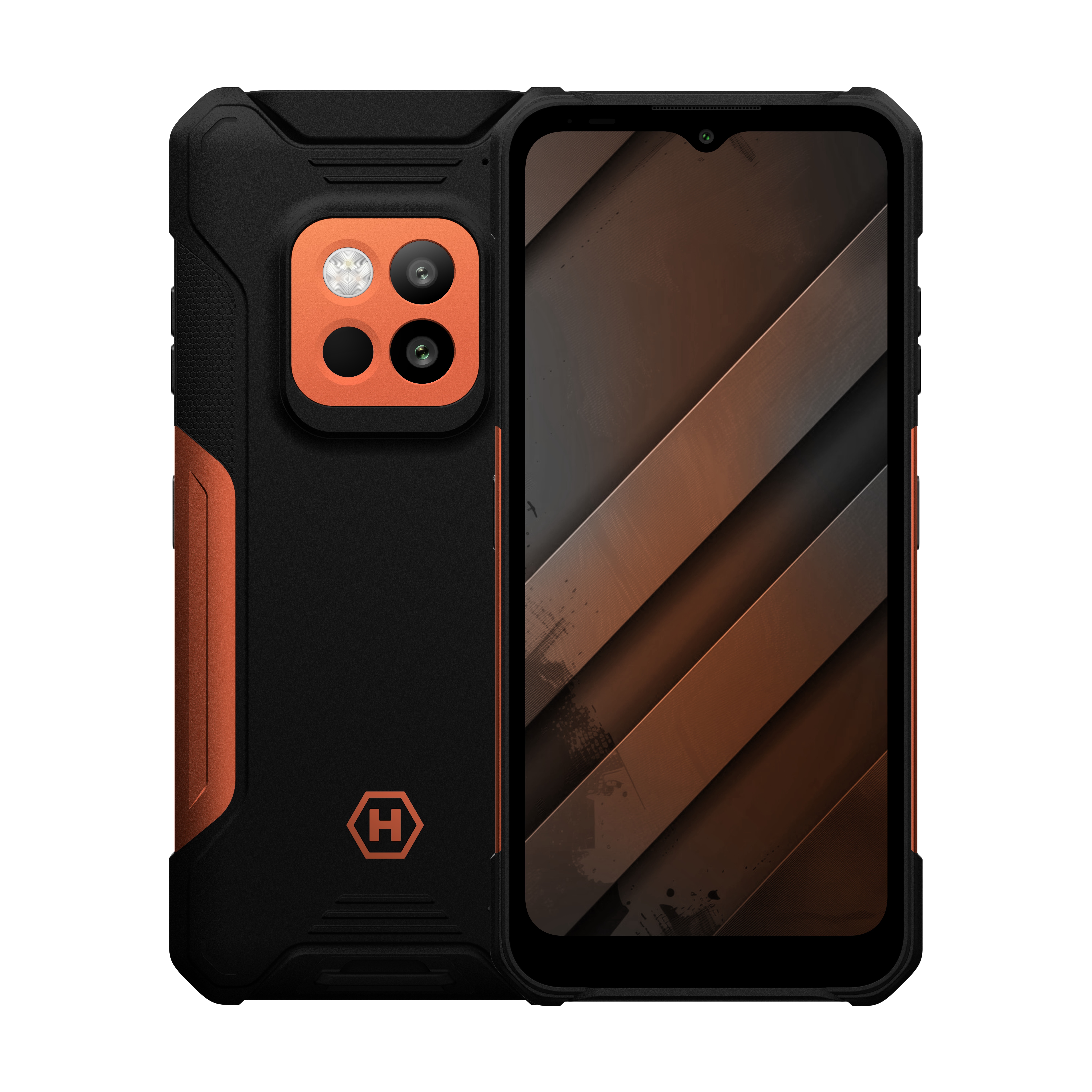 Hammer - Construction - 2 Thermal 5G - Orange - 6.58 " - IPS - 1080 x 2408 pixels - Mediatek - Dimensity 6300 - Internal RAM 8 GB - 256 GB - microSD - Dual SIM - Nano SIM + eSIM - 3G - 4G - 5G - Main camera resolution 108 MP - Secondary camera resolution 