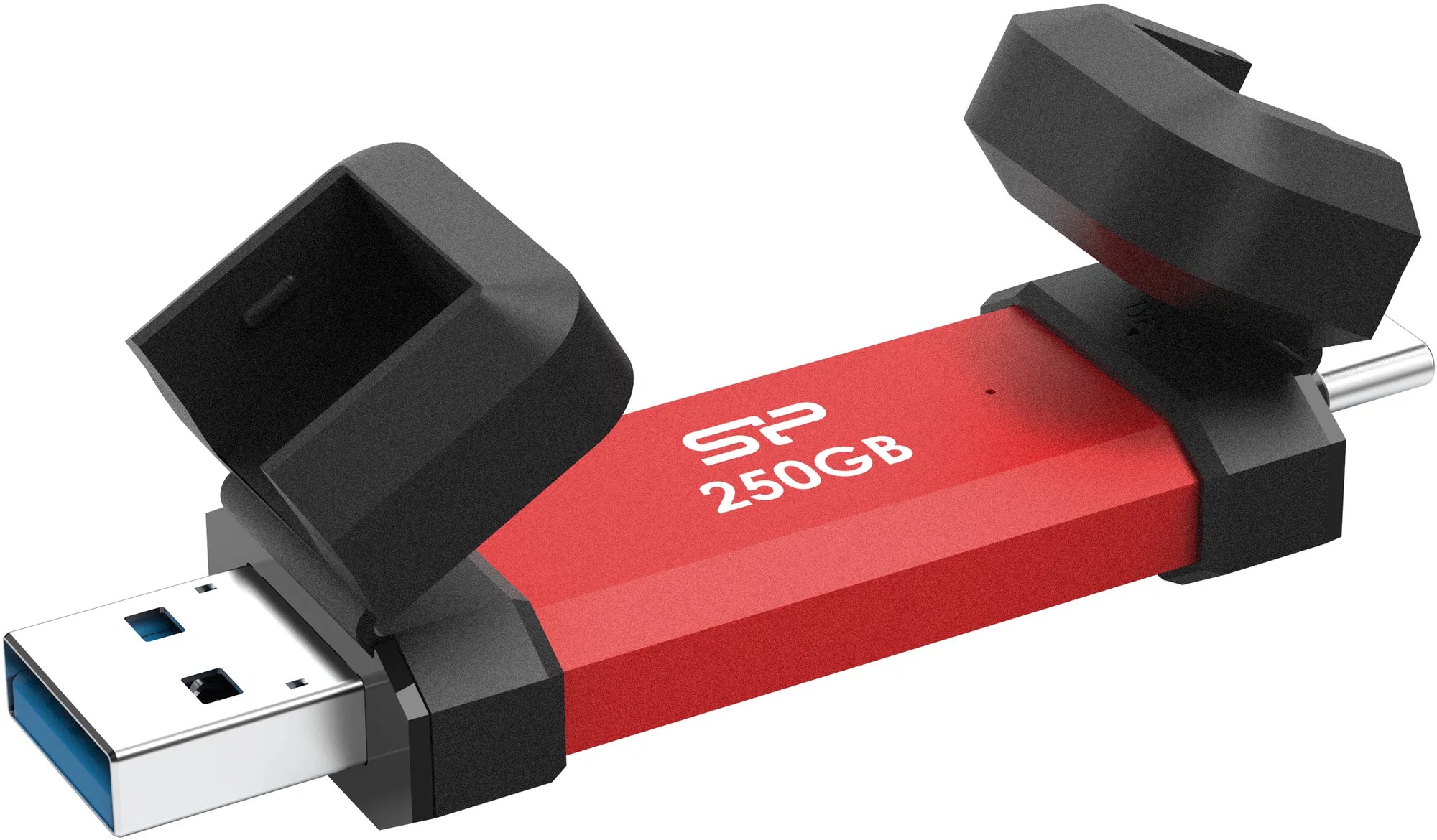 Silicon Power DS72 - 250 GB - USB Type-A/USB Type-C 3.2 Gen 2 - Red