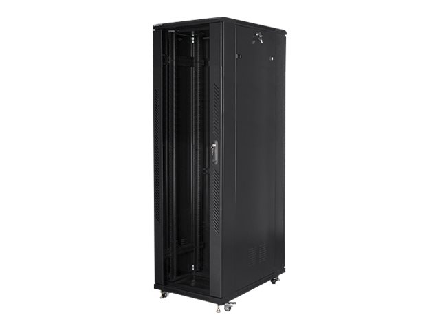 Lanberg - Rack cabinet 19" free-standing 42U/800x1000 (flat pack) - FF01-8042-12B - Black