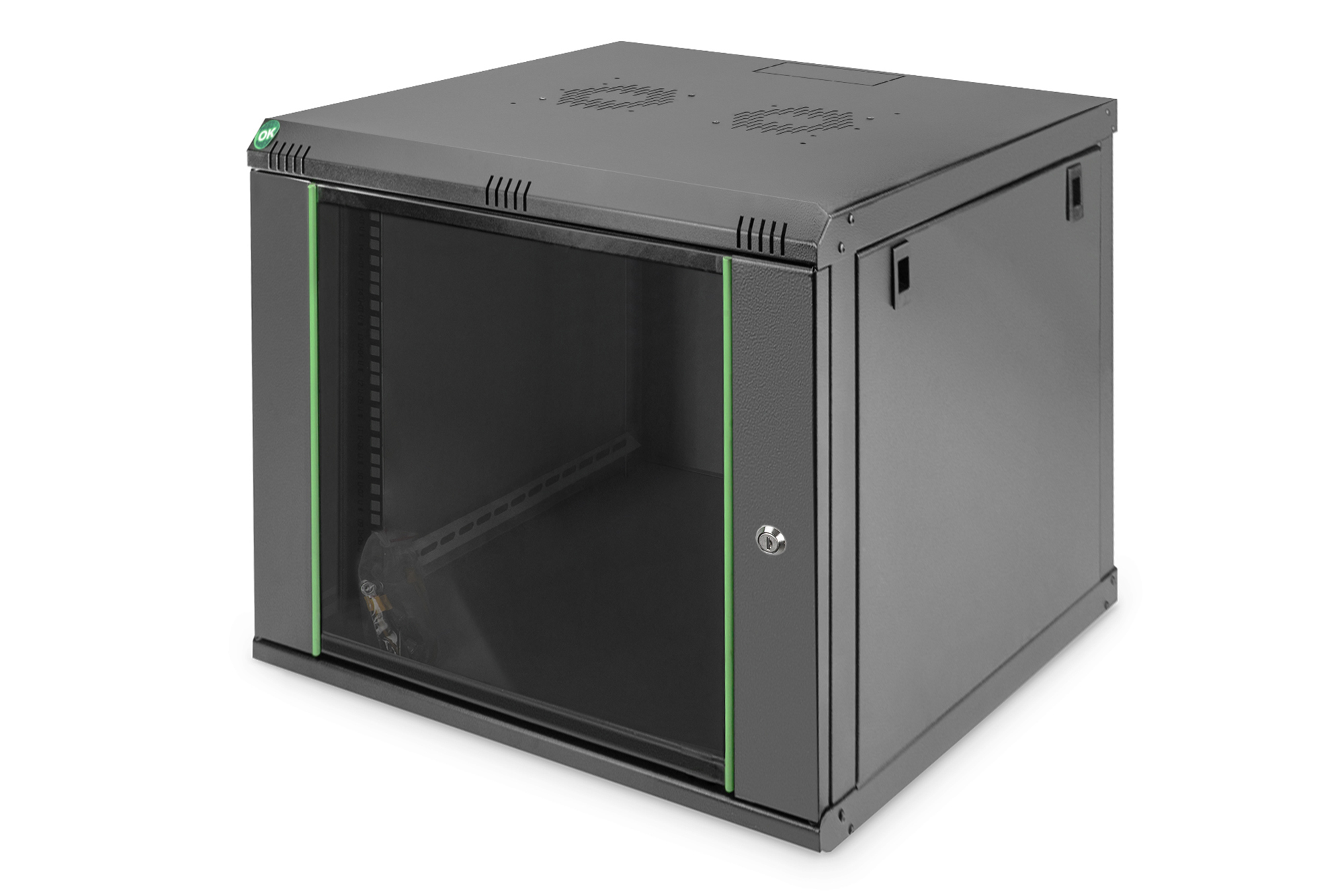 Digitus Wall Mounting Cabinet - DN-19 09-U-EC-SW - Black