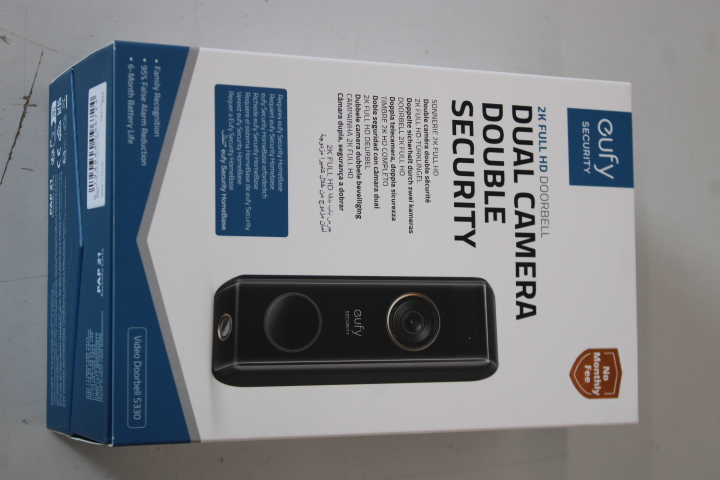 SALE OUT. Anker Eufy Doorbell 2 Pro, Black - SALE OUT. Anker Eufy Doorbell 2 Pro - UNPACKED, SCRATCHED TOP