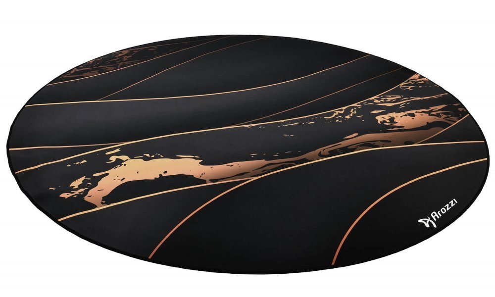 Arozzi Zona Round Floor Pad - Black/Gold