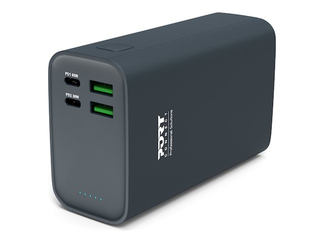 PORT CONNECT External USB-C battery PD - 26800 mAh - Blue