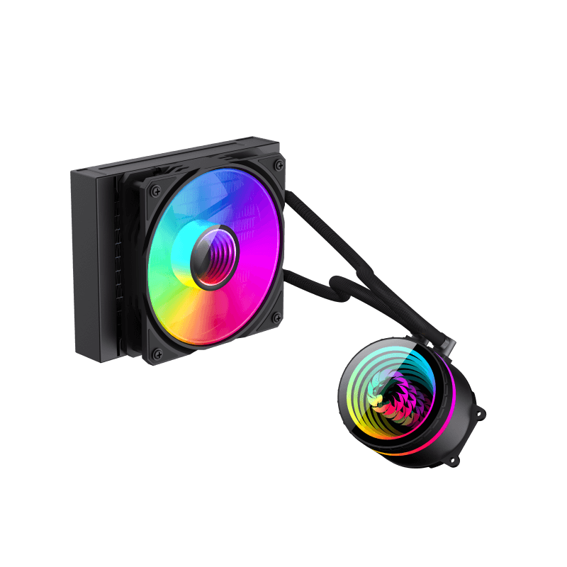 Gamemax CPU Liquid Cooler - ICEBURG 120 BK - Black