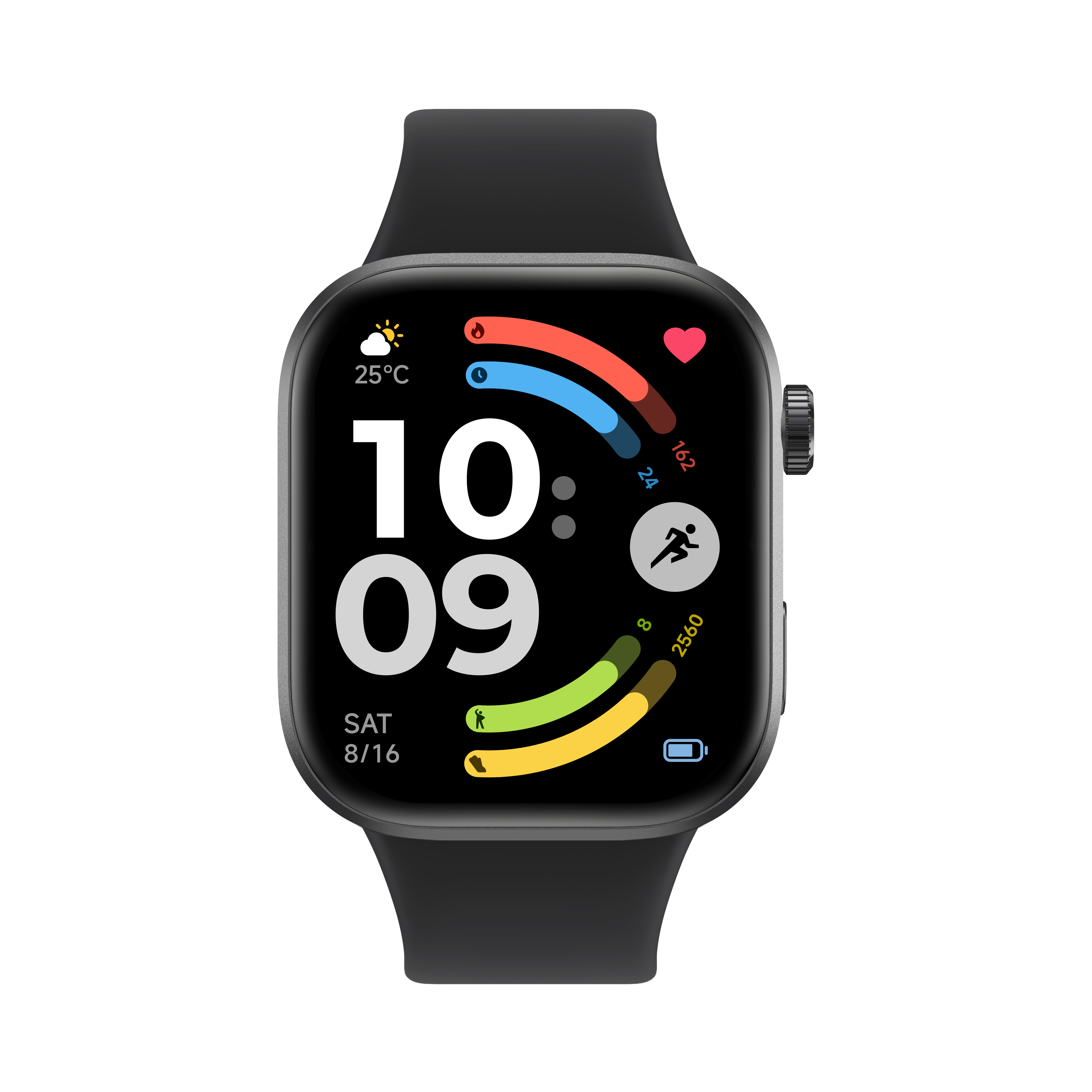Xiaomi - REDMI Watch 6 - Smart watch - GPS (satellite) - AMOLED - 2.07" - Waterproof - Obsidian Black