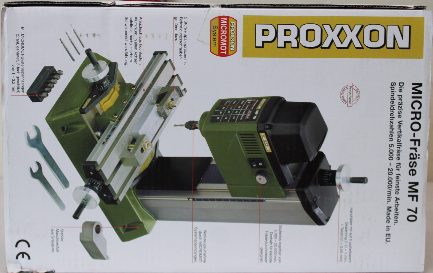 SALE OUT. PROXXON Metal Milling Machine MF 70 - SALE OUT. Proxxon - Metal Milling Machine - MF 70 - 100 W - DAMAGED PACKAGING