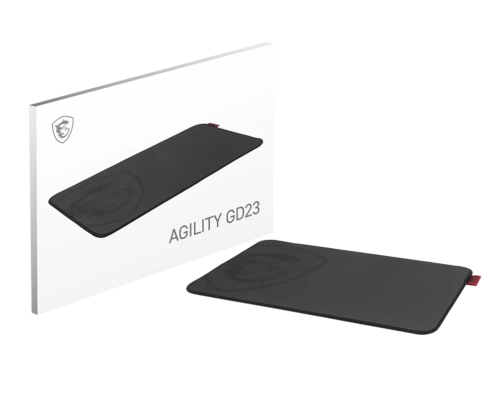MSI Agility GD23 - Mouse pad - 220 x 320 x 3 mm - Black