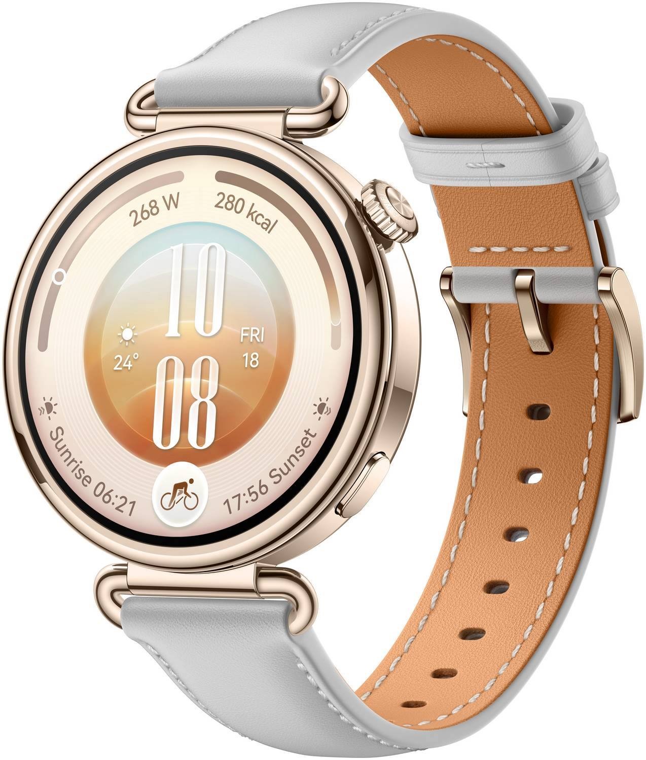Huawei - WATCH GT 7 41mm - Smart watch - GPS (satellite) - AMOLED - 1.32 inches - Waterproof - Grey Leather