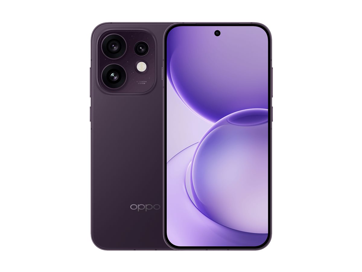 OPPO Reno16 5G (CPH2865) - Purple Black - 6.32 " - AMOLED - 2640 x 1216 pixels - Qualcomm - Snapdragon 7 Gen 4 - Internal RAM 8 GB - 256 GB - Dual SIM - 5G - Main camera resolution 50+50+50 MP - Secondary camera resolution 50 MP - Android - 16