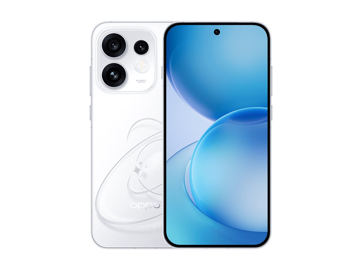 OPPO Reno16 5G (CPH2865) - Pop White - 6.32 " - AMOLED - 2640 x 1216 pixels - Qualcomm - Snapdragon 7 Gen 4 - Internal RAM 8 GB - 256 GB - Dual SIM - 5G - Main camera resolution 50+50+50 MP - Secondary camera resolution 50 MP - Android - 16