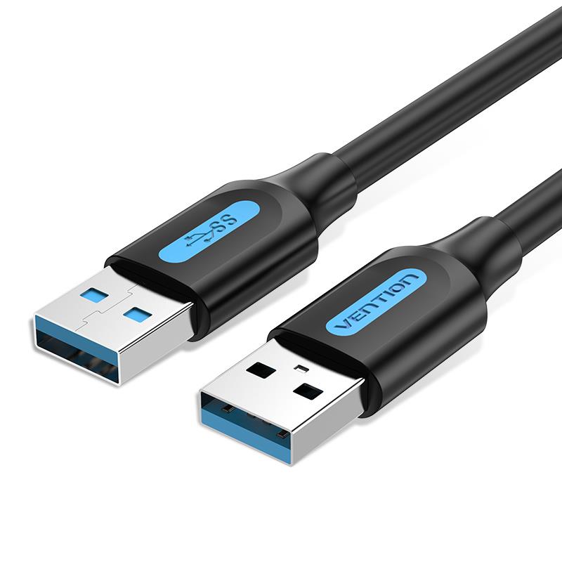 CABLE USB3.0 MALE TO MALE/3M BLACK CONBI VENTION