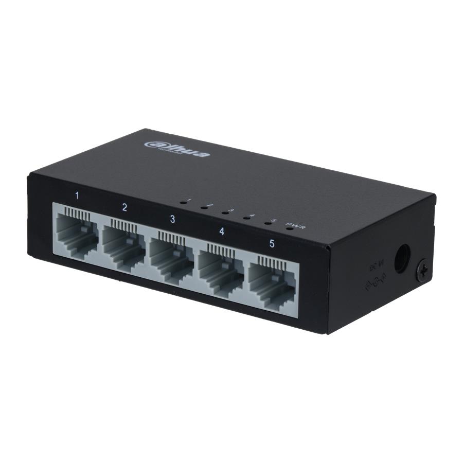 Switch|DAHUA|SF1005-EUR|Switch type Unmanaged|Switch layer L2|Form factor Desktop/Wall-Mounting|5xRJ-45 ports|RJ-45 Ports Type Fast Ethernet (10/100)|5xFast Ethernet (copper) ports quantity|SF1005-EUR