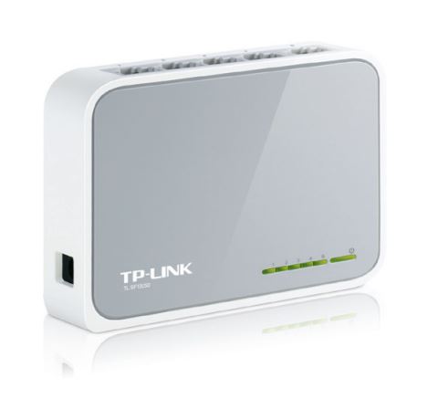 TP-LINK - Switch - TL-SF1005D - Unmanaged - Desktop - 10/100 Mbps (RJ-45) ports quantity 5 - Power supply type External