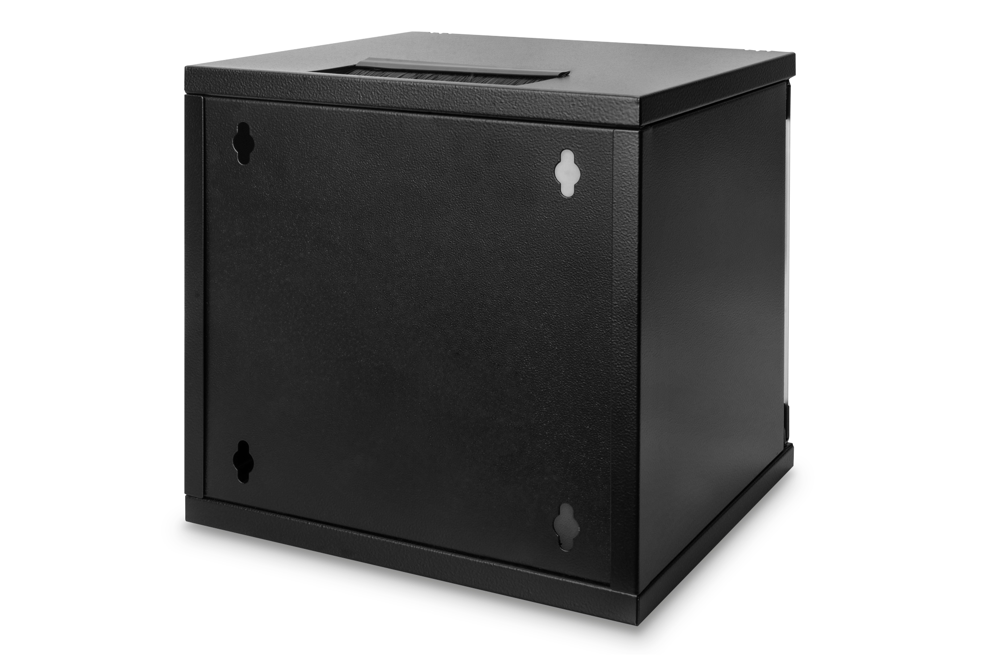 Digitus - Wall Mounting Cabinet - DN-10-06U-B - IP protection class: IP20; Front door: Glass door, single opening; Cabinet type: Wall mounting cabinet; Depth: 300 mm; Load capacity: 30 kg - Black