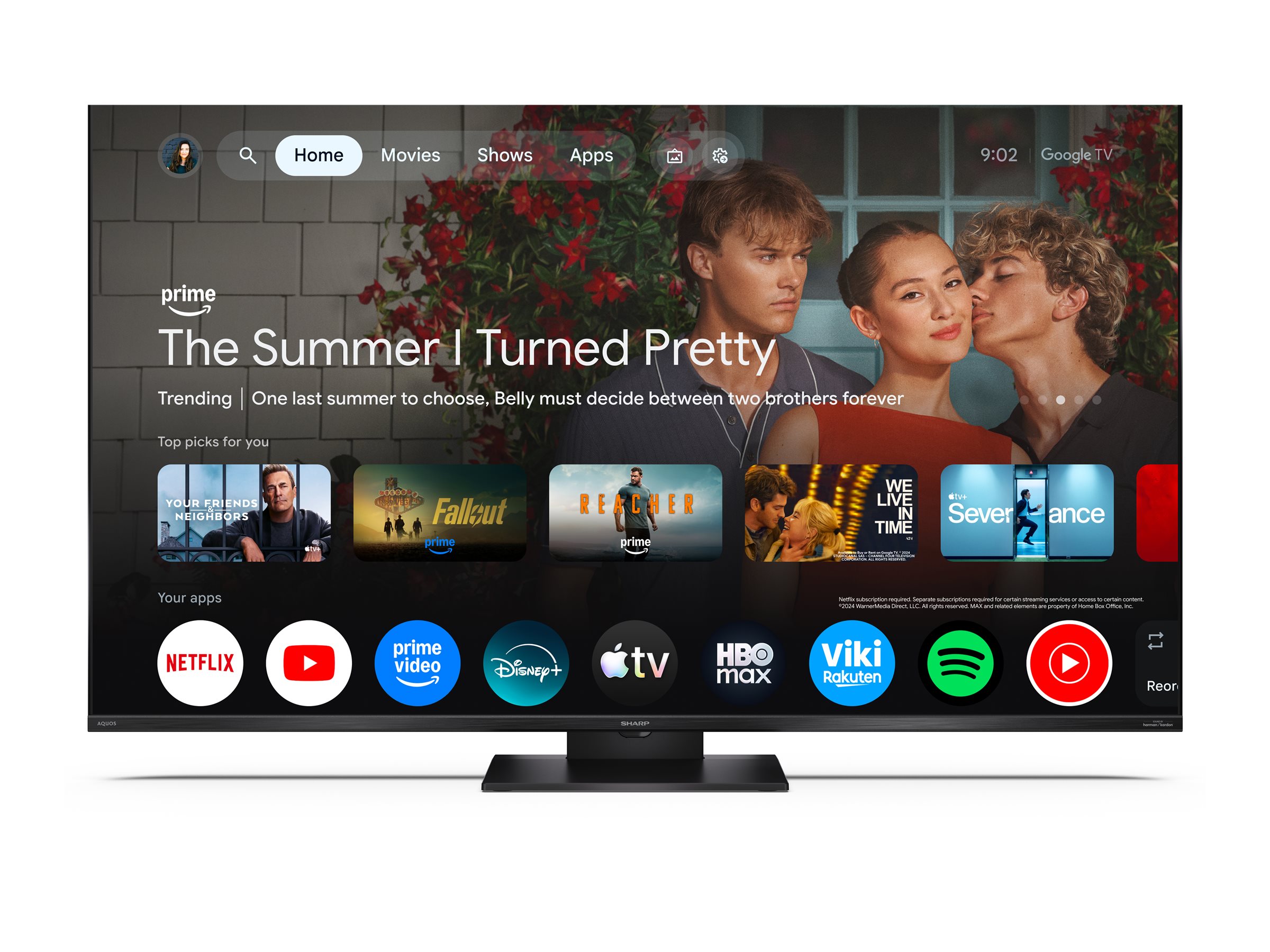 Sharp 50JR7265E 50" (126cm) 4K Ultra HD QLED Google TV - Sharp