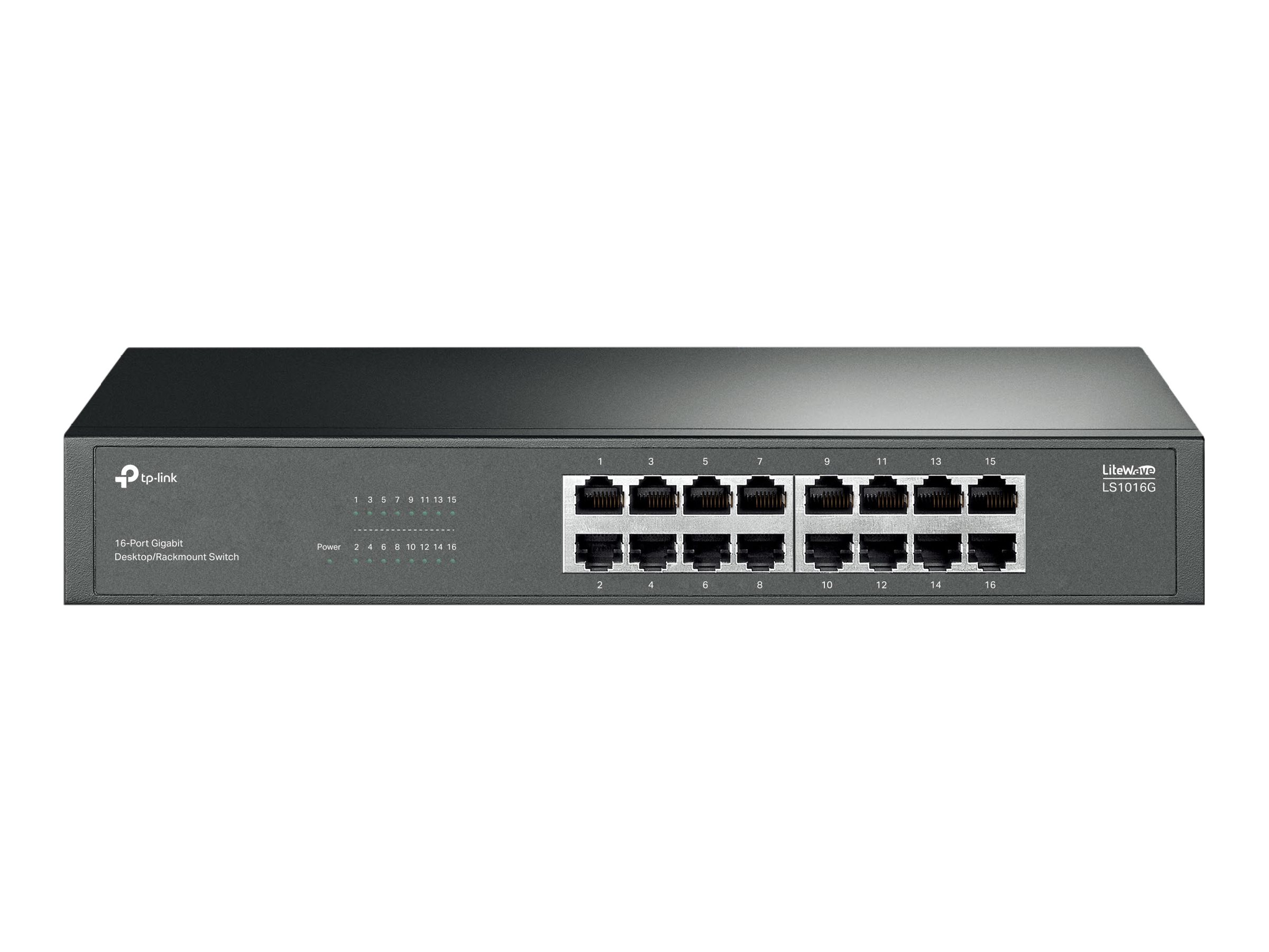TP-LINK 16-Port Gigabit Switch - LS1016G - Unmanaged - Desktop/Rack-mountable