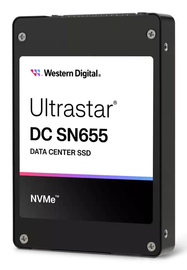 SSD|WESTERN DIGITAL|SSD series Ultrastar DC SN655|3.84TB|PCIe Gen4|NVMe|NAND flash technology TLC|Write speed 2600 MBytes/sec|Read speed 6800 MBytes/sec|Form Factor U.3|MTBF 25000000 hours|0TS2461