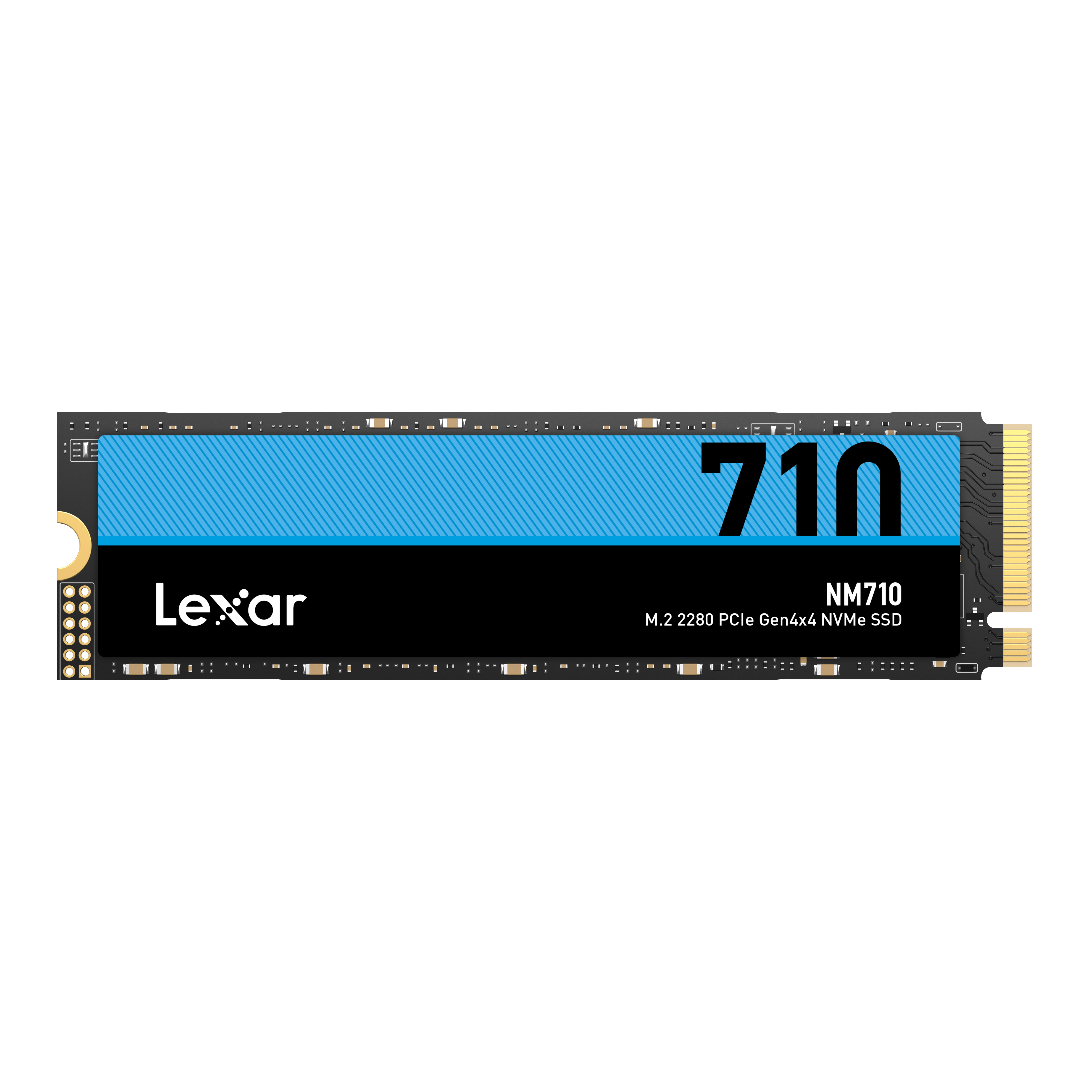 Lexar - M.2 NVMe SSD - NM710 - 1000 GB - SSD form factor M.2 2280 - Solid-state drive interface PCIe Gen4x4 - Read speed 5000 MB/s - Write speed 4500 MB/s