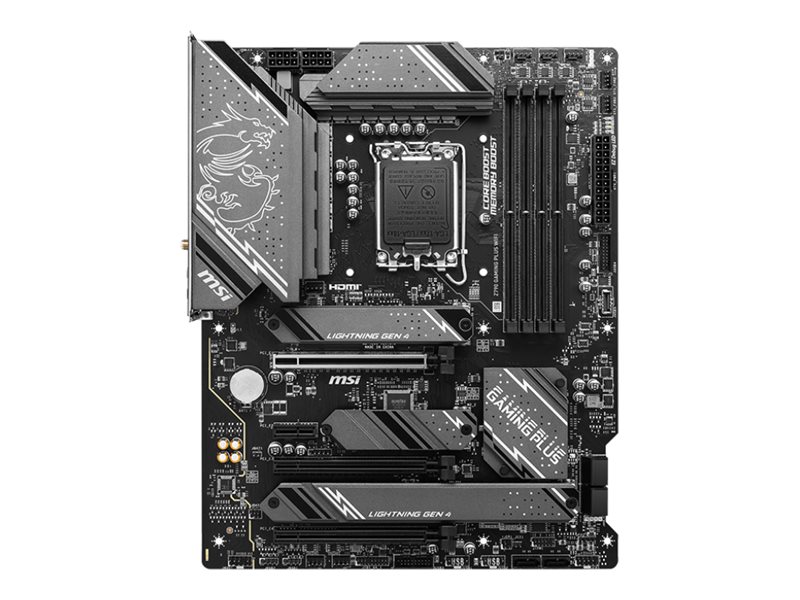 MSI - Z790 GAMING PLUS WIFI - Processor family Intel - Processor socket LGA1700 - DDR5 - Number of SATA connectors 6