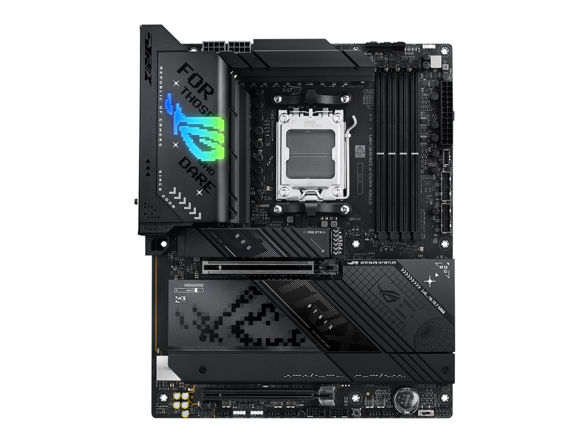 Asus ROG STRIX X870-F GAMING WIFI - Processor family AMD - Processor socket AM5 - DDR5 - Supported hard disk drive interfaces SATA, M.2 - Number of SATA connectors 2
