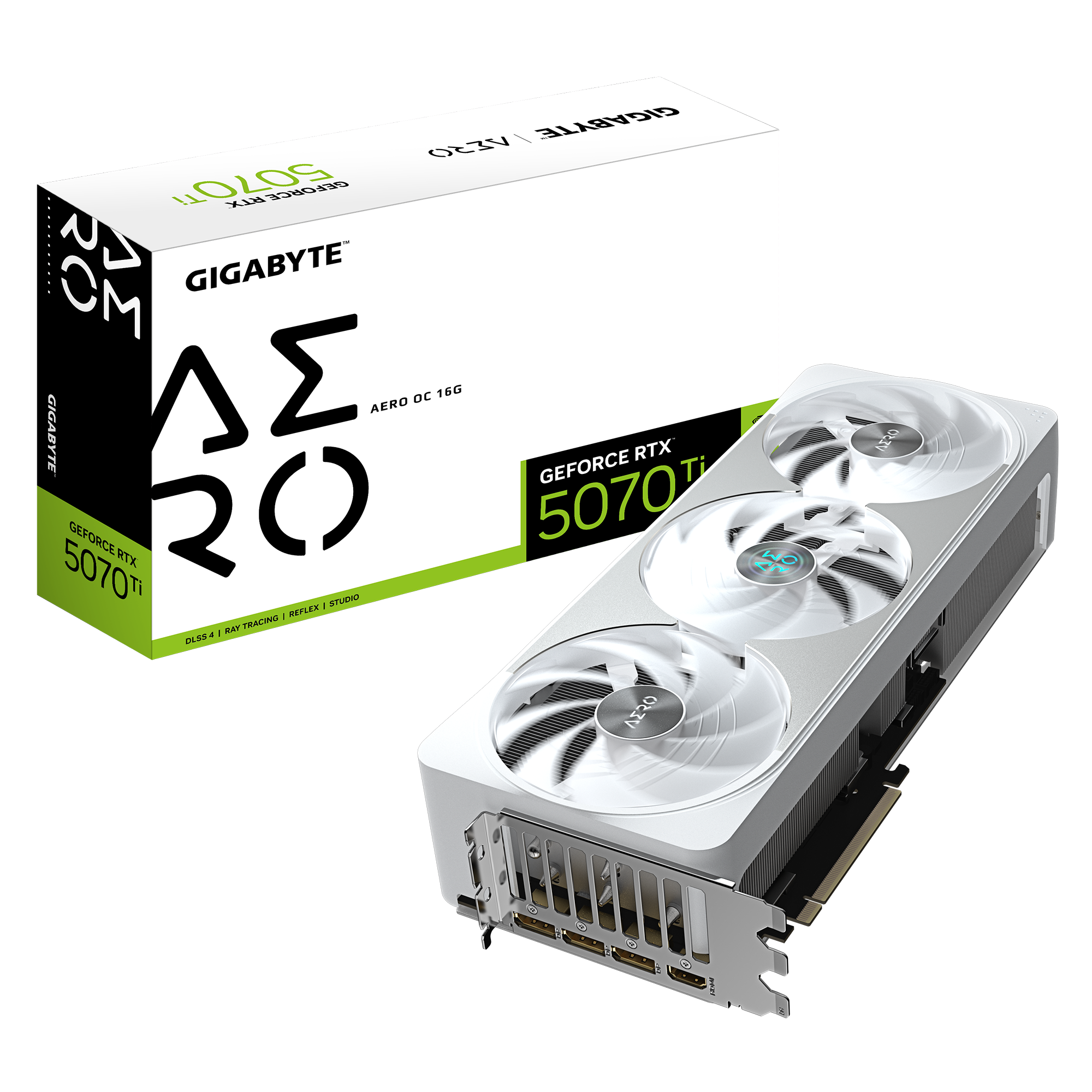 Gigabyte GeForce RTX 5070 Ti AERO OC 16G - NVIDIA - 16 GB - GeForce RTX 5070 Ti - HDMI ports quantity 1 - PCI-E 5.0